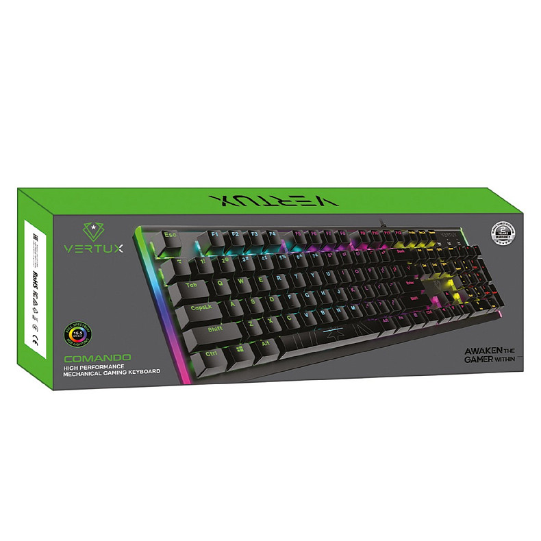 Клавиатура Vertux Comando Black