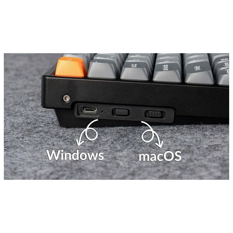 Клавиатура механическая Keychron K2 Max 84Key, K Super Brown, WL/BT/USB-A, Hot-Swap, QMK, EN/UKR, RGB,