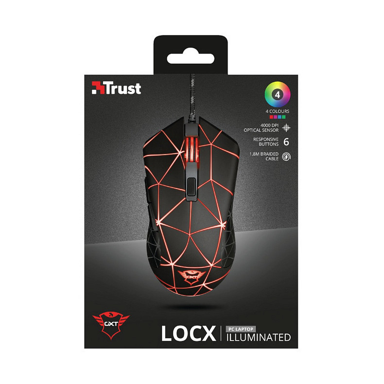 Мышка GXT133 LOCX MOUSE BLACK