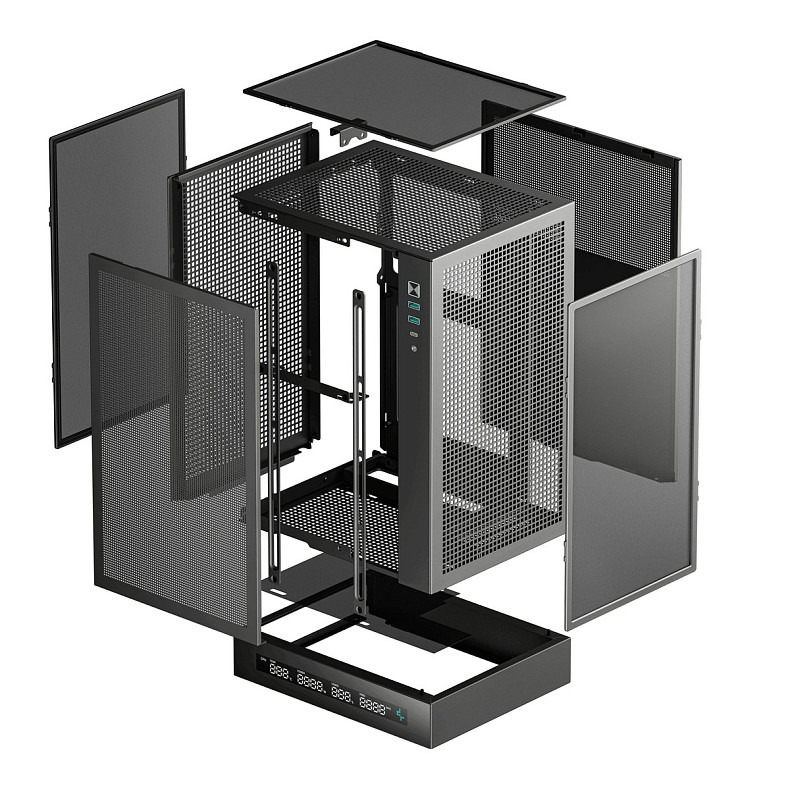 Корпус DeepCool CH170 Digital Black (R-CH170-BKNPI0D-G-1) без БП