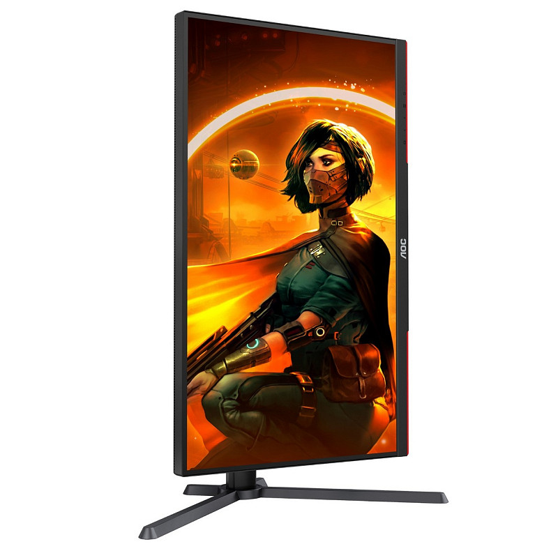 Монітор AOC 27" Q27G3XMN/BK, MiniLED QHD IPS, 180Hz, 1ms, 2xHDMI, DP, HAS, Pivot