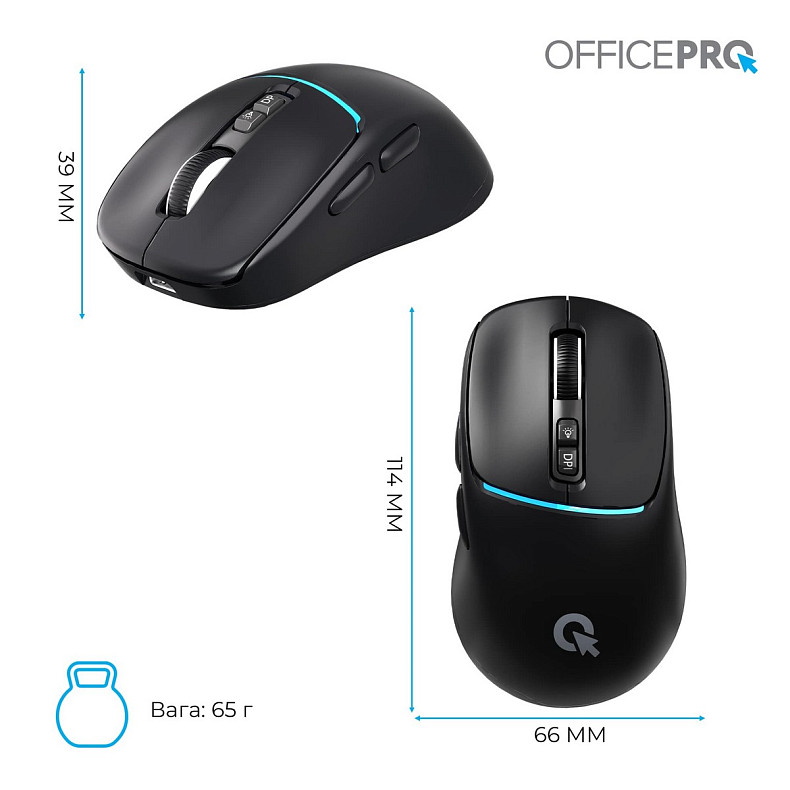 Мышь OfficePro M468B Black