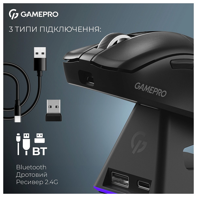 Миша GamePro Asgard Thor Black (GM023B)