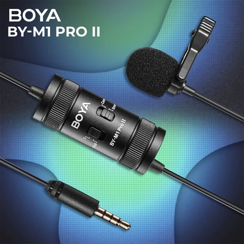 Универсальный петличный микрофон BOYA BY-M1 Pro II Black