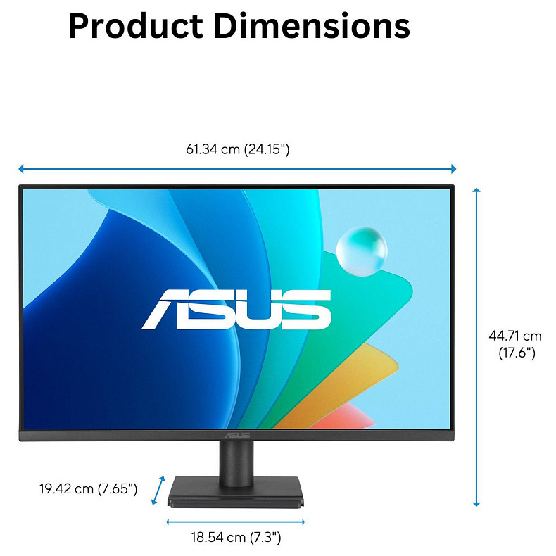 Монітор Asus 27" VA279HG D-Sub, HDMI, Audio, IPS, 120Hz, 1ms, sRGB 99%, AdaptiveSync