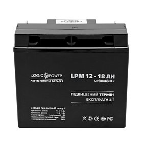 Акумуляторна батарея LogicPower LPM 12V 18AH (LPM 12 - 18 AH) AGM