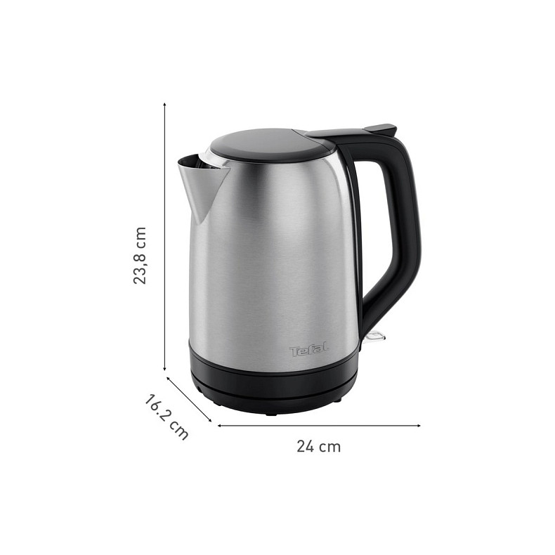 Електрочайник Tefal Subito 1.7л, нерж. сталь, чорний