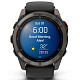 Спортивний годинник GARMIN Fenix ??8 Pro 51 mm MicroLED Sapphire Carbon Gray DLC Titanium with Black/Pebble Gray Silicone Band (010-03380-00)