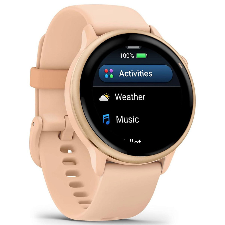 Спортивные часы Garmin Vivoactive 6 Metallic Pink Dawn with Pink Dawn Band