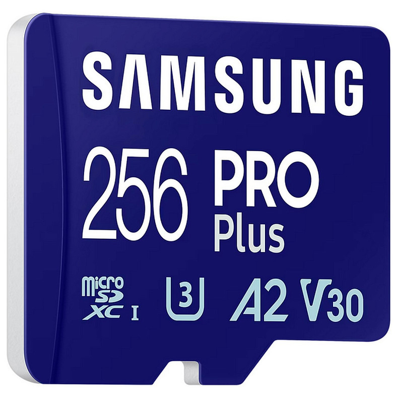 Карта пам'яті Samsung microSDXC   256GB C10 UHS-I R180MB/s PRO Plus