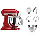 Кухонний комбайн KitchenAid Artisan 4,8 л 5KSM175PSEER з відкидним блоком червоний