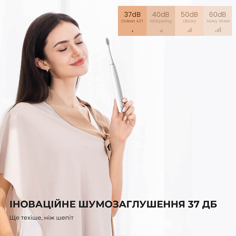 Електрична зубна щітка Oclean Air 2T White - біла