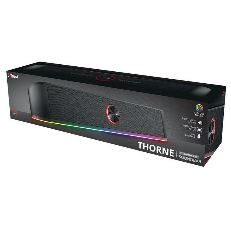 Акустическая система GXT 619 Thorne RGB Illuminated Soundbar BLACK (24007_TRUST)