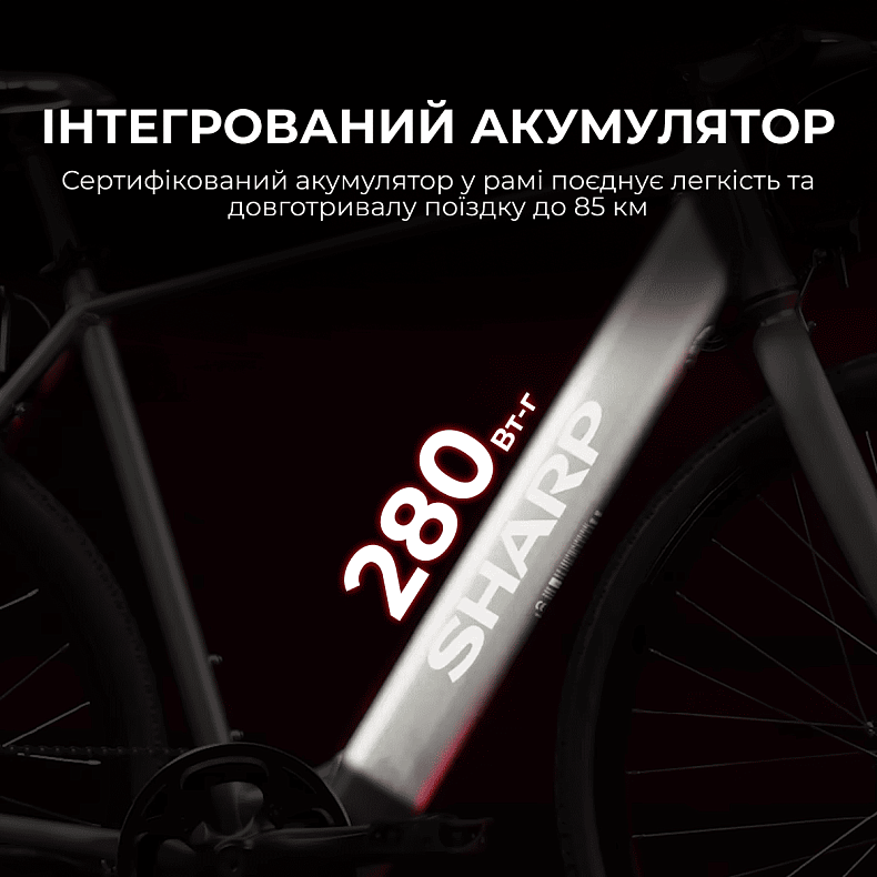 Електровелосипед Sharp 20.5" White Glossy (BK-GS03E-W)