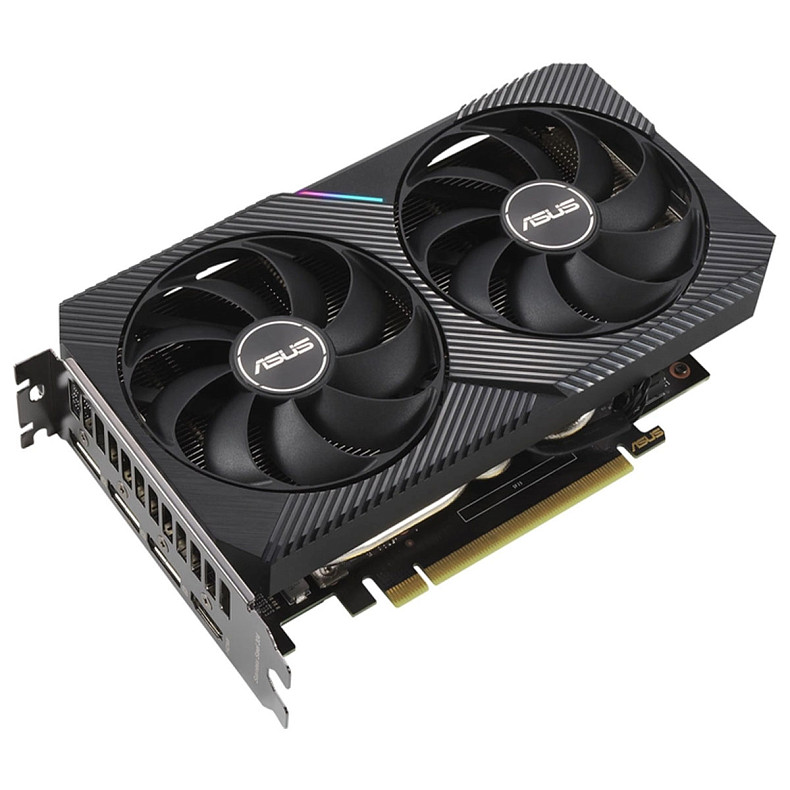 Відеокарта ASUS GeForce RTX 3060 12GB GDDR6 Dual OC V2 (DUAL-RTX3060-O12G-V2) (LHR)