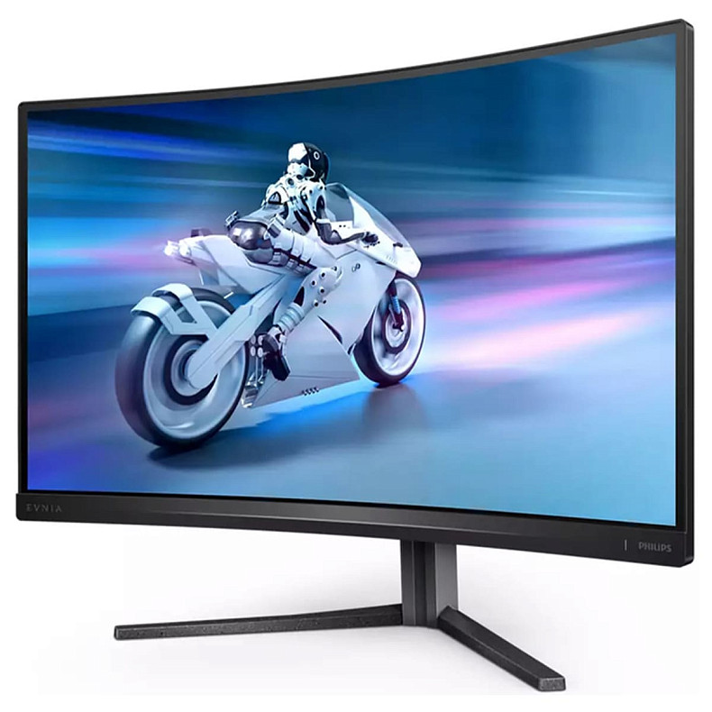 Монітор 27" Philips 27M2C5500W, QHD, VA, вигнутий, 240Hz, 0,5ms, 2x HDMI, 2x DP, USB-hub, HAS, сірий