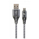 Кабель Cablexpert (CC-USB2B-AMCM-1M-WB2) USB 2.0 A - USB Type-C, преміум, 1м, сірий