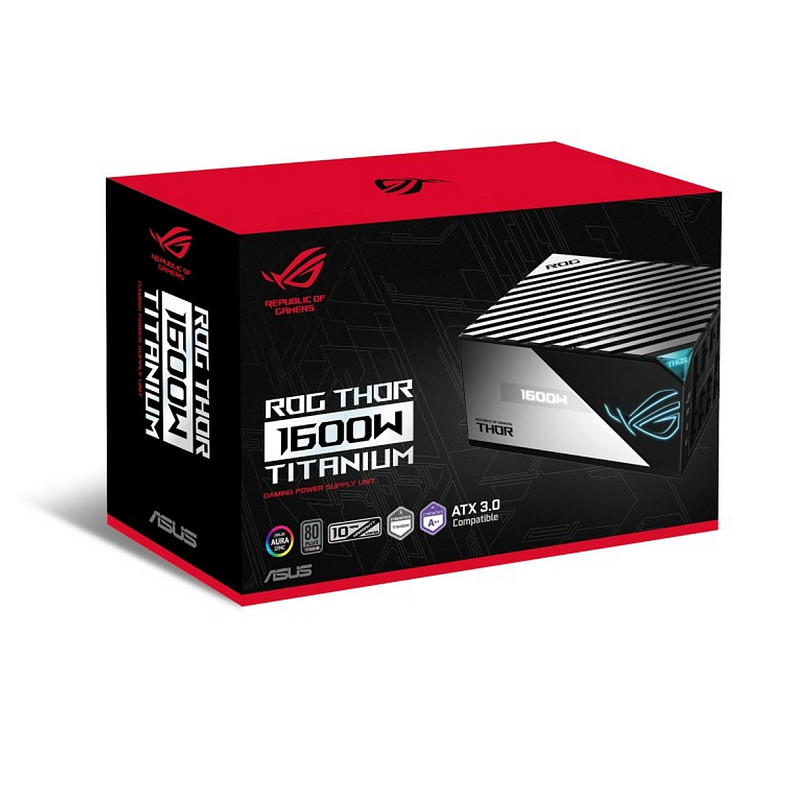 Блок живлення Asus ROG Thor 1600W 80 Plus Titanium Aura OLED (90YE00K0-B0NA00)