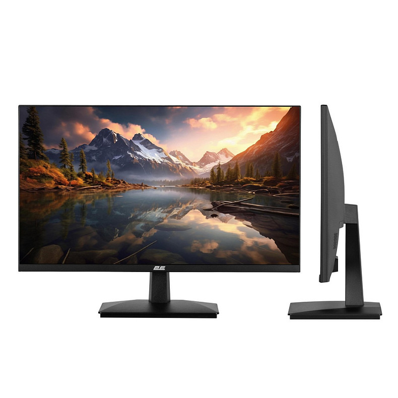 Монітор 2E 23.8" E2424B D-Sub, HDMI, VA, 100Hz, FreeSync