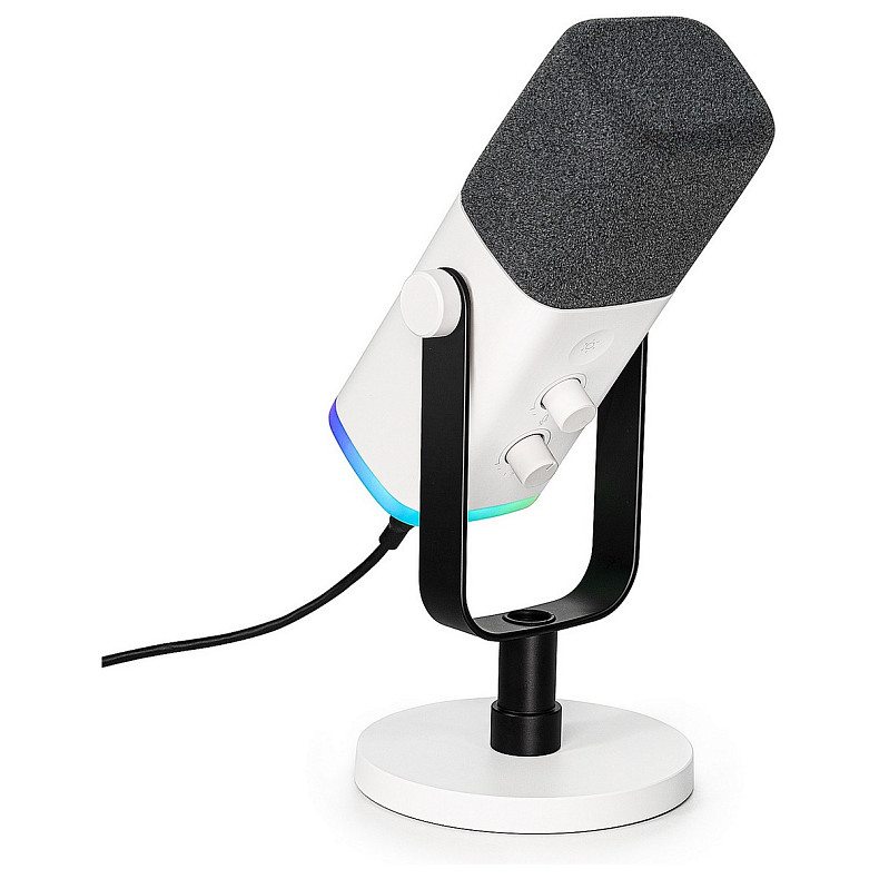 Микрофон динамический Fifine AM8W USB/XLR White
