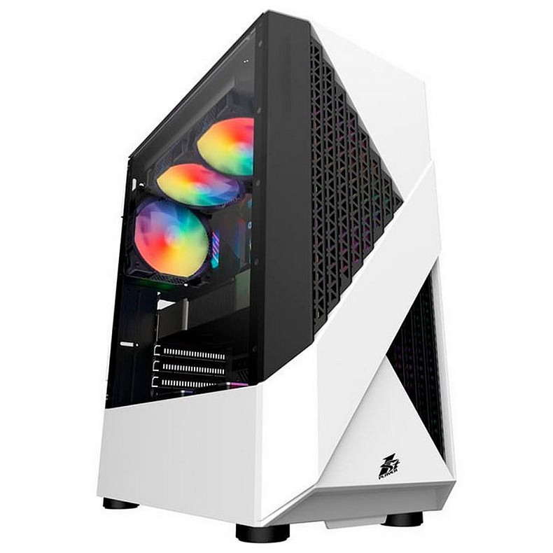 Корпус 1stPlayer F3-A-4F1 White 600W