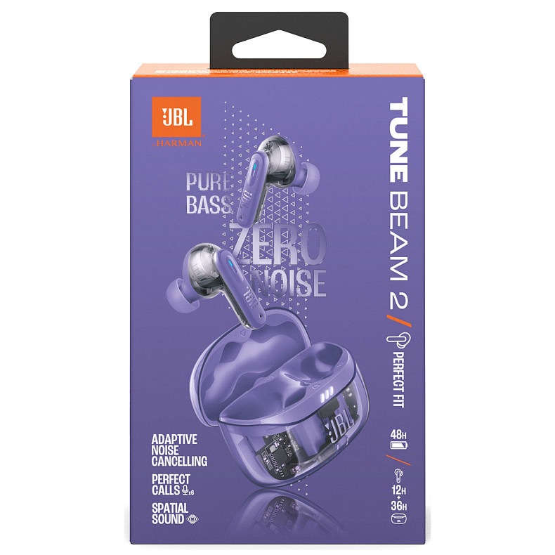 Навушники JBL Tune Beam 2 Ghost Purple (JBLTBEAM2GMAE)