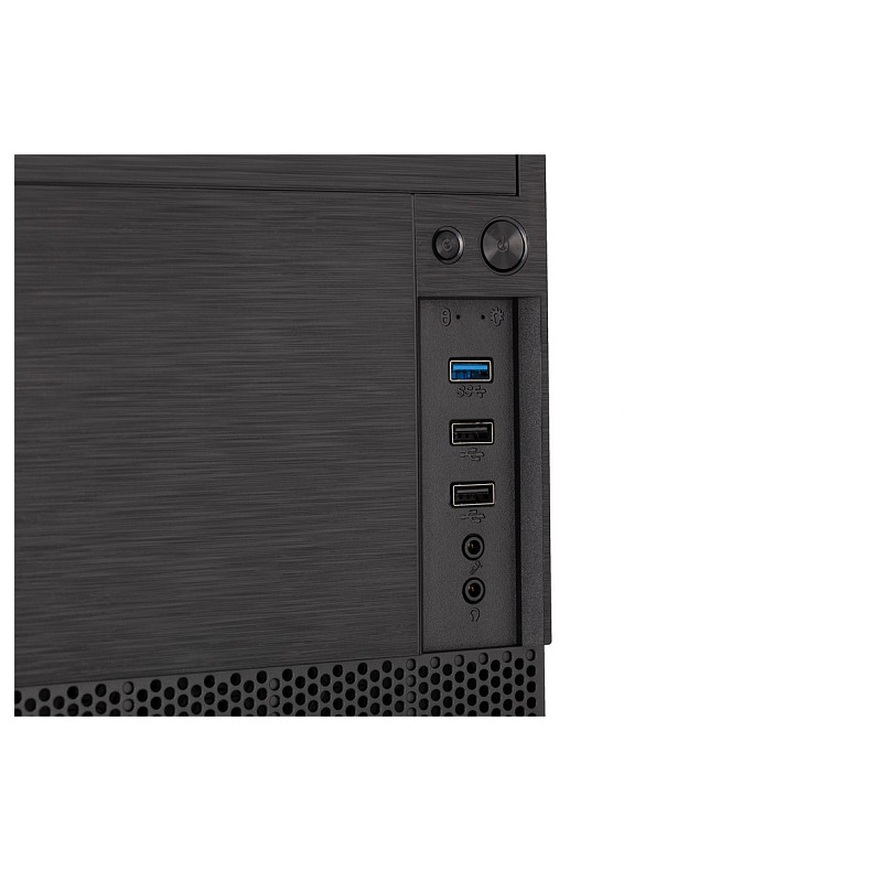 Корпус 2E Basis RD8603U-400, з БЖ 2E ATX400, 1xUSB3.0, 2xUSB2.0, Perforated Side, mATX, чорний