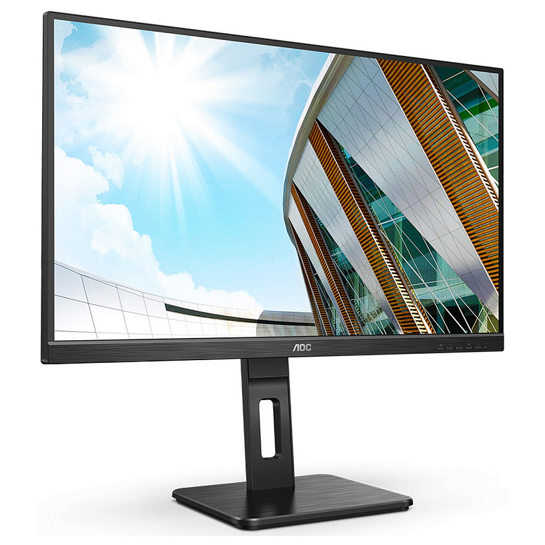 TFT 27" AOC 27P2C IPS, HDMI, DP, USB 3.2,  Pivot, колонки, чорний