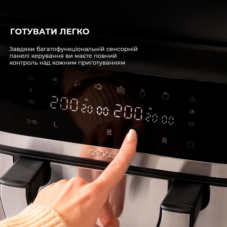 Мультипечь (аэрогриль-фритюрница) CECOTEC Cecofry Dual 9000 CCTC-04996