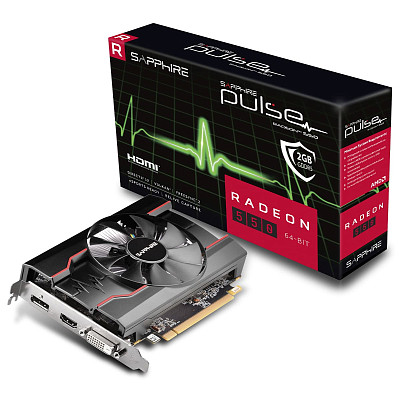 Відеокарта SAPPHIRE PULSE RADEON 550 2G GDDR5 HDMI DVI-D / DP OC (64-BIT, UEFI) LITE