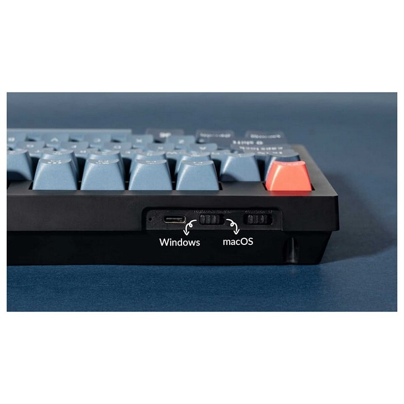 Клавиатура механическая Keychron V5 Max 100Key, Gateron Jupiter Banana, Knob, WL/BT/USB-A, Hot-Swap, QM