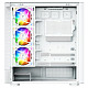 Корпус Modecom VOLCANO AQ400 ARGB MIDI SIDE LCD 6,2”, 4x120mm fans WHITE без БЖ ATX
