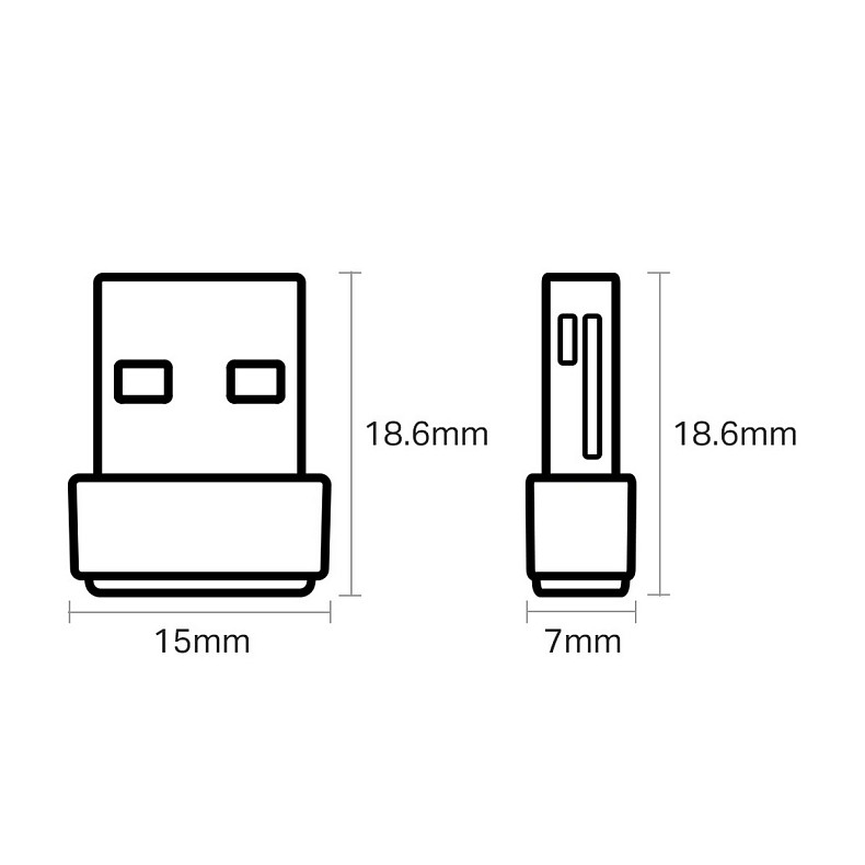 WiFi-адаптер TP-LINK Archer T2U nano AC600 USB2.0 nano