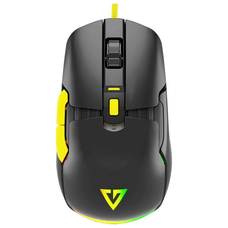 Мышка Modecom Jager Volcano, игровая, 12400dpi., 7кн., RGB, Hot-Swap, custom., черная