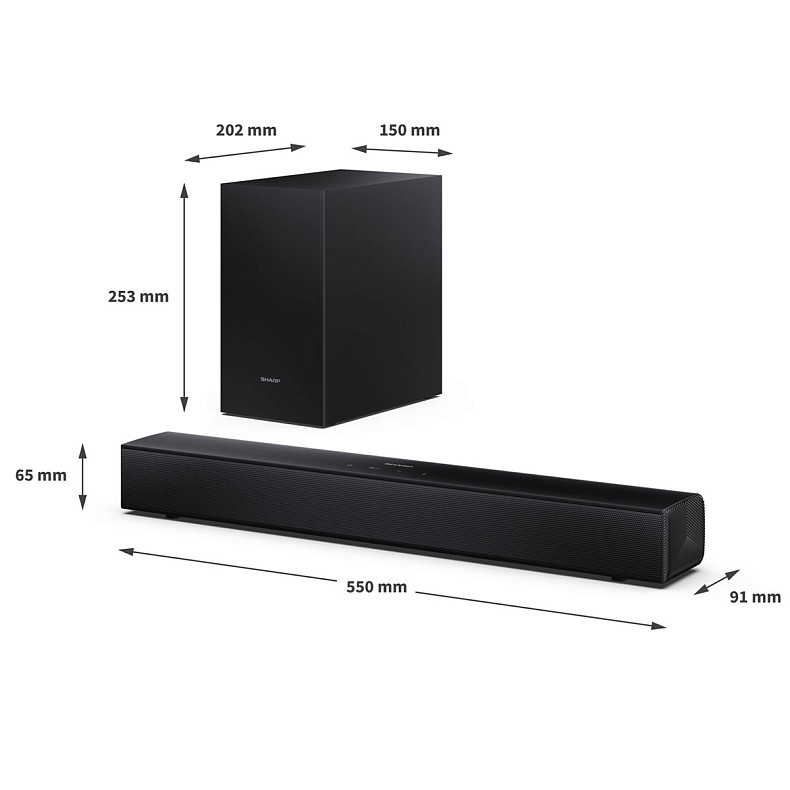 Саундбар Sharp HT-SBW121 Black