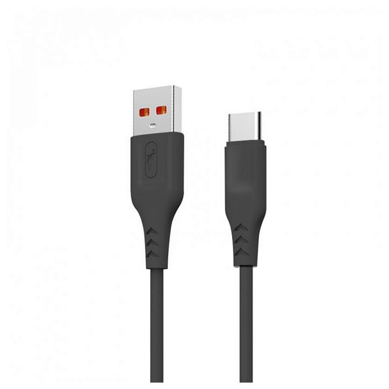 Кабель SkyDolphin S61TB USB - USB Type-C (M/M), 2 м, Black (SDUSB-000446)