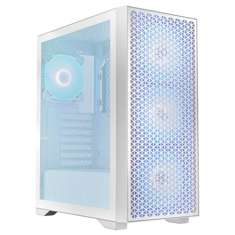 Корпус LogicConcept dart pro argb midi white mesh fans 4x120mm без БП ATX