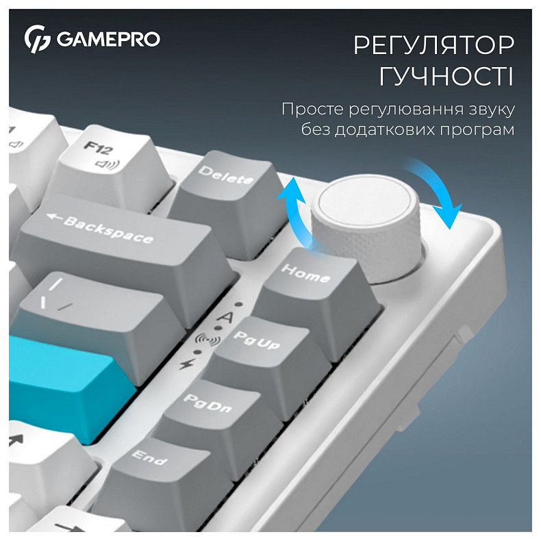 Клавиатура GamePro Asgard Yord Keychron Super Red Switch White (MK266WH)