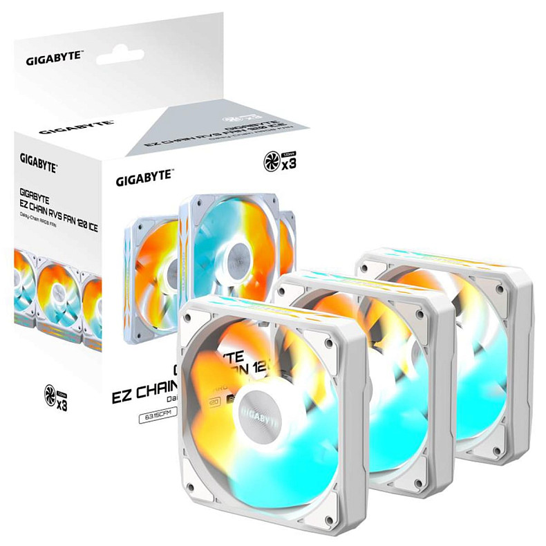 Вентилятор для корпуса Gigabyte ARGB EZRVSFAN1203 ICE