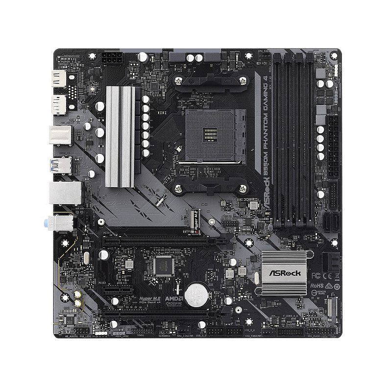 Материнская плата ASRock B550M Phantom Gaming 4 Socket AM4