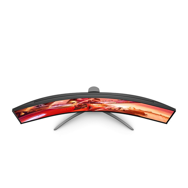 TFT 48.8" AOC AGON AG493QCX, Dual-FHD, VA, 144Гц, изогнутый, HDMIx2, DP, USB-hub, HAS, колонки, черный.