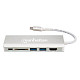 Док-станція USB3.1 Type-C --> HDMI/USB 3.0x2/RJ45/SD/PD 60W Hub 7-in-1 Manhattan