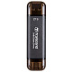 Портативний SSD Transcend 2TB USB 3.1 Gen 2 Type-A + Type-C ESD310 Чорний