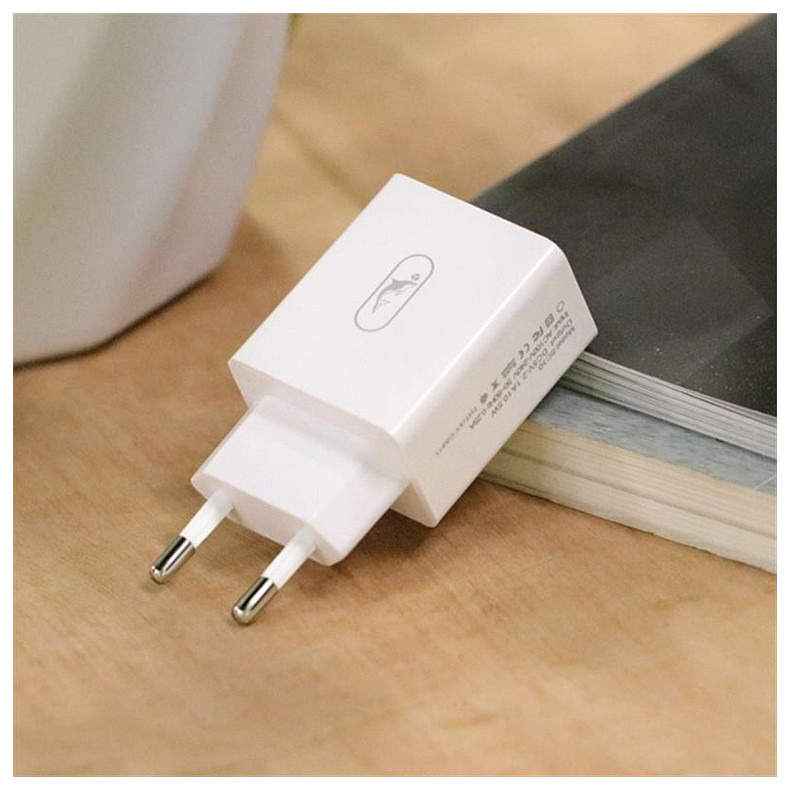 Зарядний пристрій SkyDolphin SC30 (2USB, 2.1A) White (SDMZP-000111)
