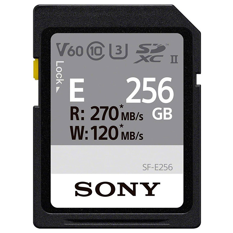 Карта пам'яті Sony SDXC 256GB C10 UHS-II U3 V60 Entry