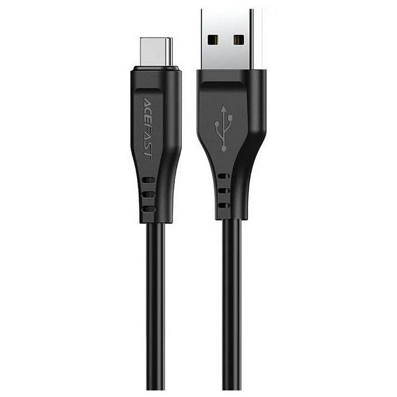 Кабель USB 2.0 USB-A to USB-C, 1,2 м, 3.0A, TPE C3-04 Black Acefast