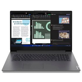 Ноутбук Lenovo V17-G4 17.3" FHD IPS AG, Intel и 5-1335U, 16GB, F512GB, UMA, DOS, серый (83A2001VRA)