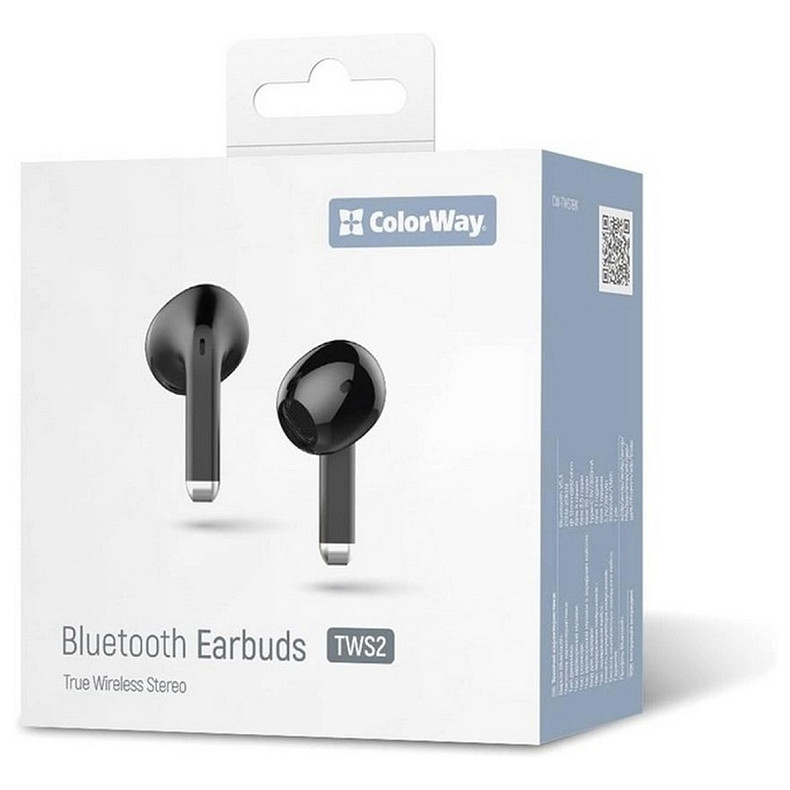 Наушники СolorWay Slim TWS-2 Earbuds Black (CW-TWS2BK)