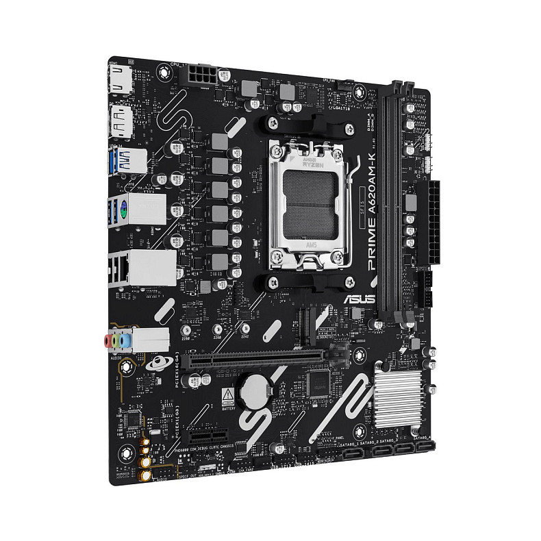 Материнcька плата ASUS PRIME A620AM-K sAM5 A620 2xDDR5 HDMI DP mATX