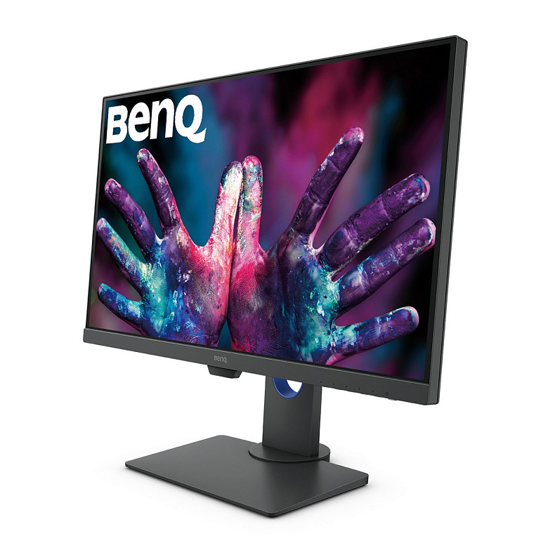 TFT 27" BenQ PD2705Q, IPS, QHD, HDMI, DP, USB-C, колонки, серый